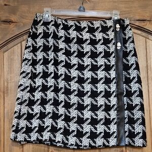 Nine & Co. Black and White A-Line Skirt